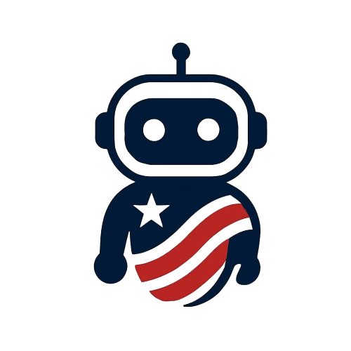 Patriotic AI Assistant Robot